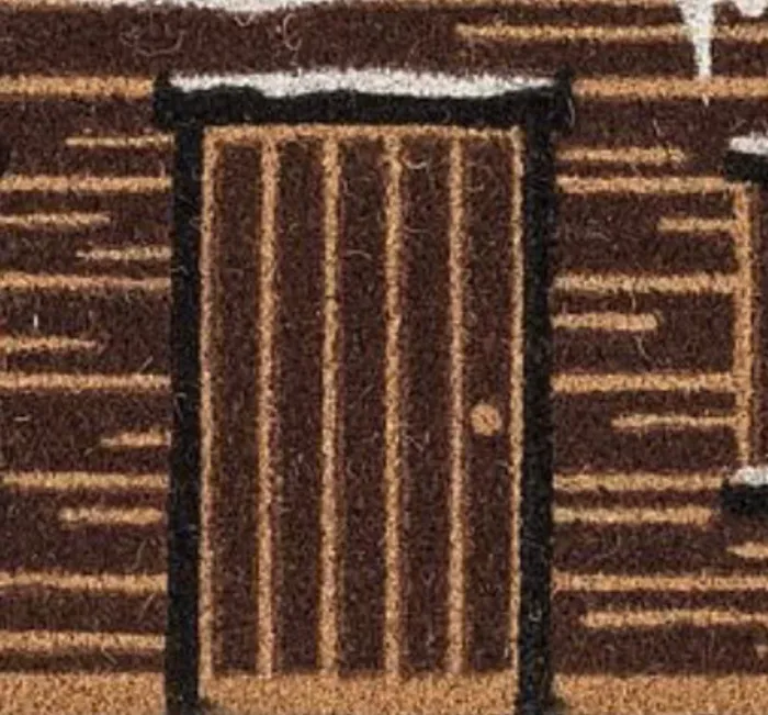 Ski Chalet Shaped Doormat Abbott Earrings