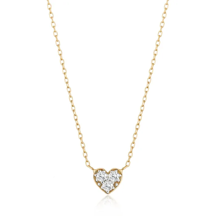 SOPHIE Diamond Heart Necklace AURELIE GI Necklaces