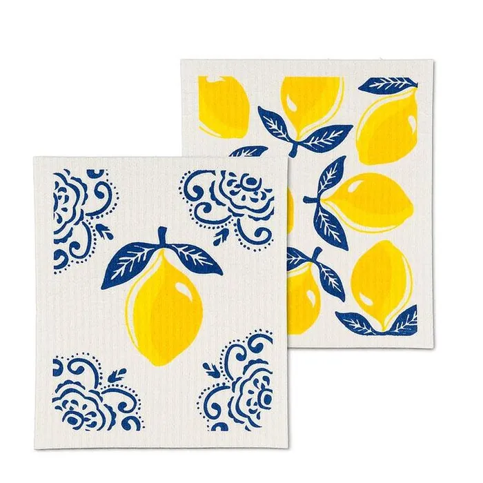 Sorrento Lemon Dish Cloths Set2 Abbott Earrings