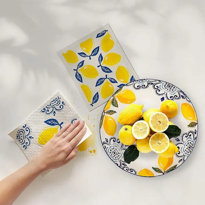 Sorrento Lemon Dish Cloths Set2 Abbott Earrings