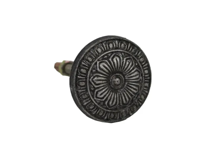Splash Earrings Antique Flower Knob