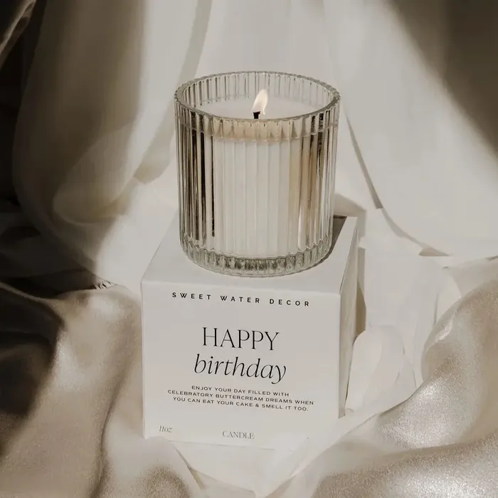 Sweet Water Decor Earrings Happy Birthday Candle