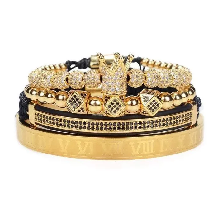 The Signature Collection Co Bracelets Royal Roman Numeral Crown Bracelet The Signature Collection Co Bracelets Royal Roman Numeral Crown Bracelet