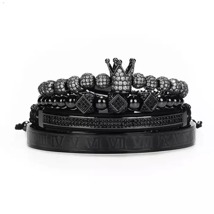 The Signature Collection Co Bracelets Royal Roman Numeral Crown Bracelet The Signature Collection Co Bracelets Royal Roman Numeral Crown Bracelet