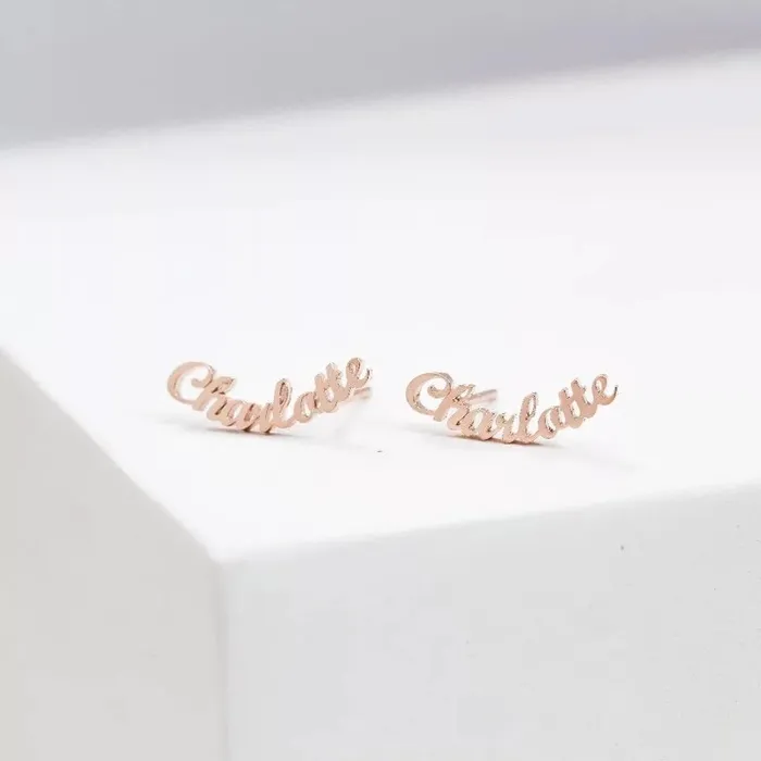 The Signature Collection Co Personalized Name Earrings Earrings