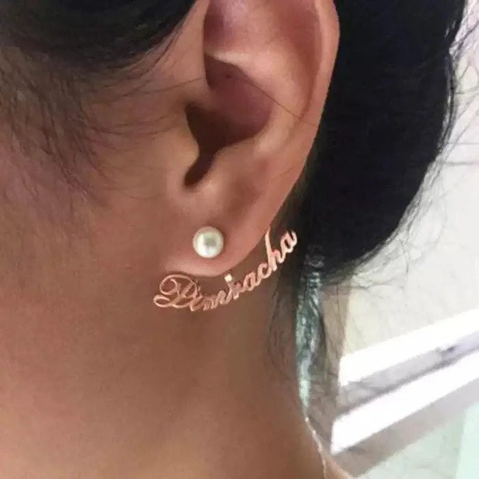 The Signature Collection Co Personalized Name Earrings Earrings