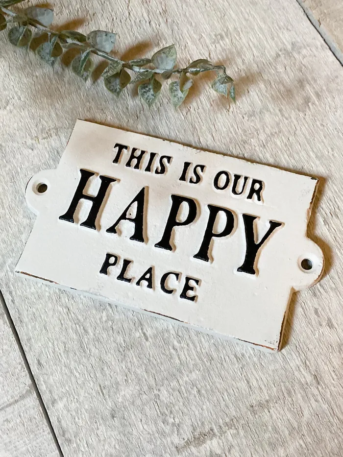 This Is Our Happy Place Sign Abbott Earrings