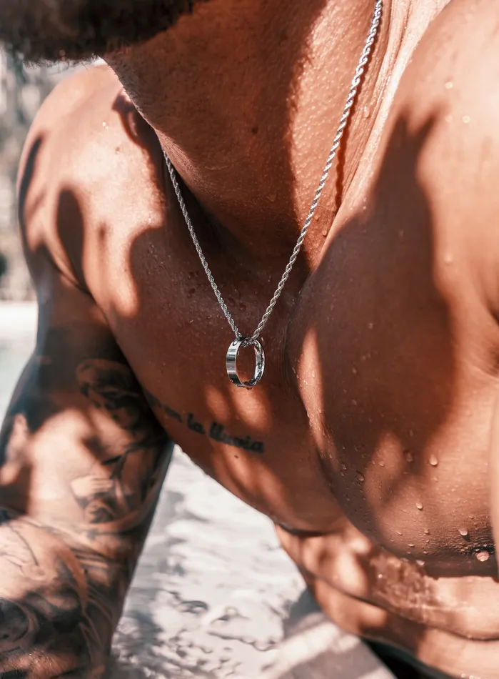 Waterproof Stainless Steel Ring Necklace for men WE ARE ALL SMITH Mens Jewelry Clothing Necklaces Waterproof Stainless Steel Ring Necklace for men WE ARE ALL SMITH Mens Jewelry Clothing Necklaces