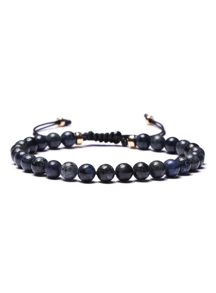 WE ARE ALL SMITH Mens Jewelry Clothing Bracelets Dumortierite Bead Bracelet for Men WE ARE ALL SMITH Mens Jewelry Clothing Bracelets Dumortierite Bead Bracelet for Men