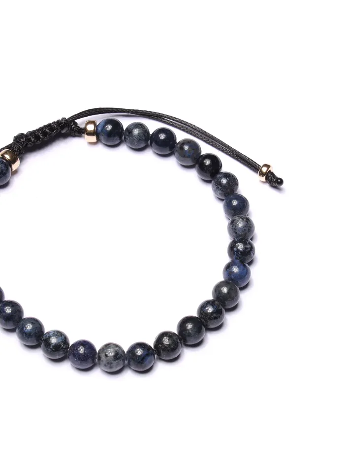 WE ARE ALL SMITH Mens Jewelry Clothing Bracelets Dumortierite Bead Bracelet for Men