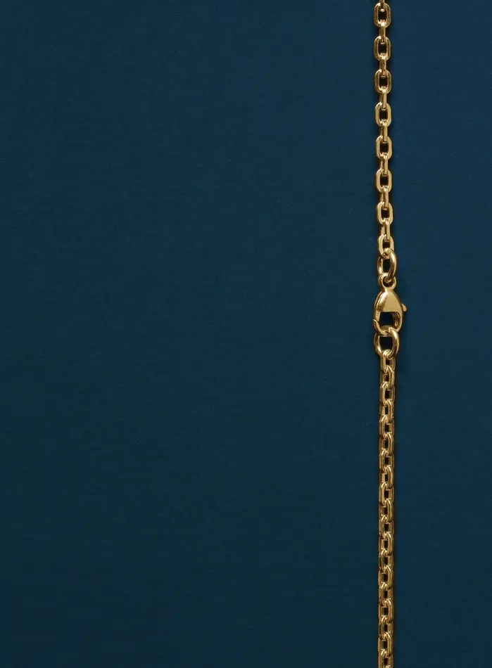WE ARE ALL SMITH Mens Jewelry Clothing Necklaces 14k Gold Filled and Vermeil Gold Cross Cable Necklace for Men