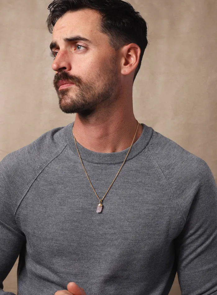 WE ARE ALL SMITH Mens Jewelry Clothing Necklaces 14k Gold Filled Vermeil One of a Kind Gemstone Pendant Collection