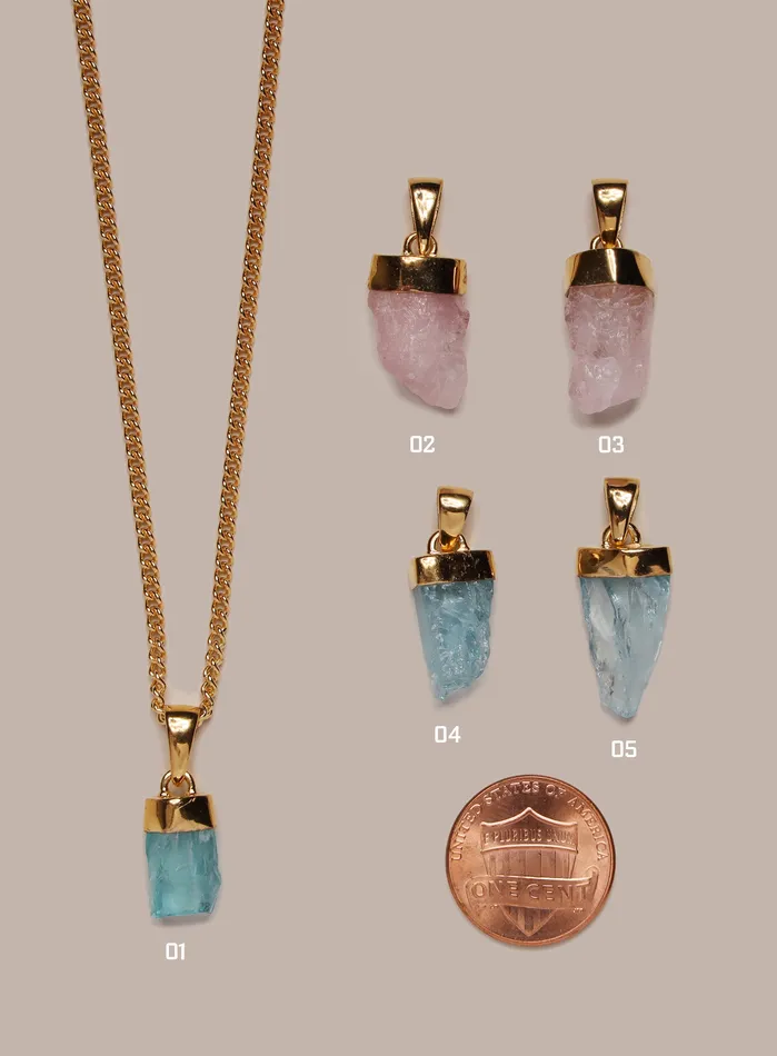 WE ARE ALL SMITH Mens Jewelry Clothing Necklaces 14k Gold Filled Vermeil One of a Kind Gemstone Pendant Collection