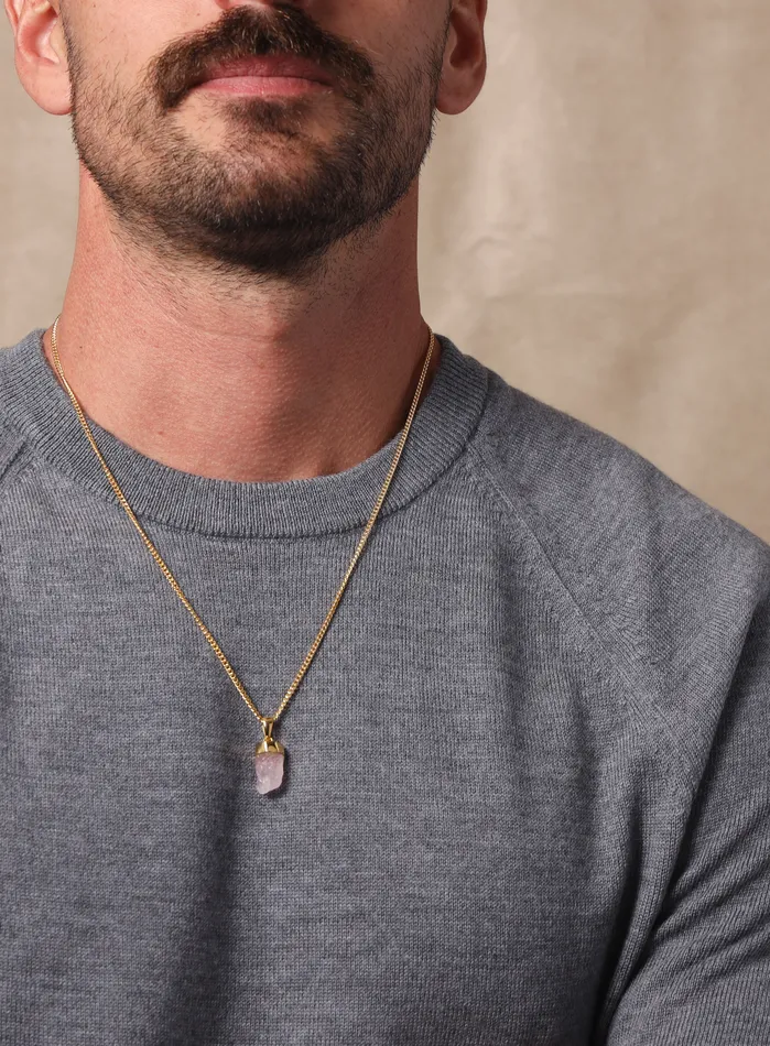 WE ARE ALL SMITH Mens Jewelry Clothing Necklaces 14k Gold Filled Vermeil One of a Kind Gemstone Pendant Collection