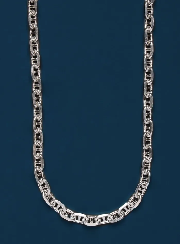 WE ARE ALL SMITH Mens Jewelry Clothing Necklaces 925 Sterling Silver Anchor Chain Necklace for Men WE ARE ALL SMITH Mens Jewelry Clothing Necklaces 925 Sterling Silver Anchor Chain Necklace for Men