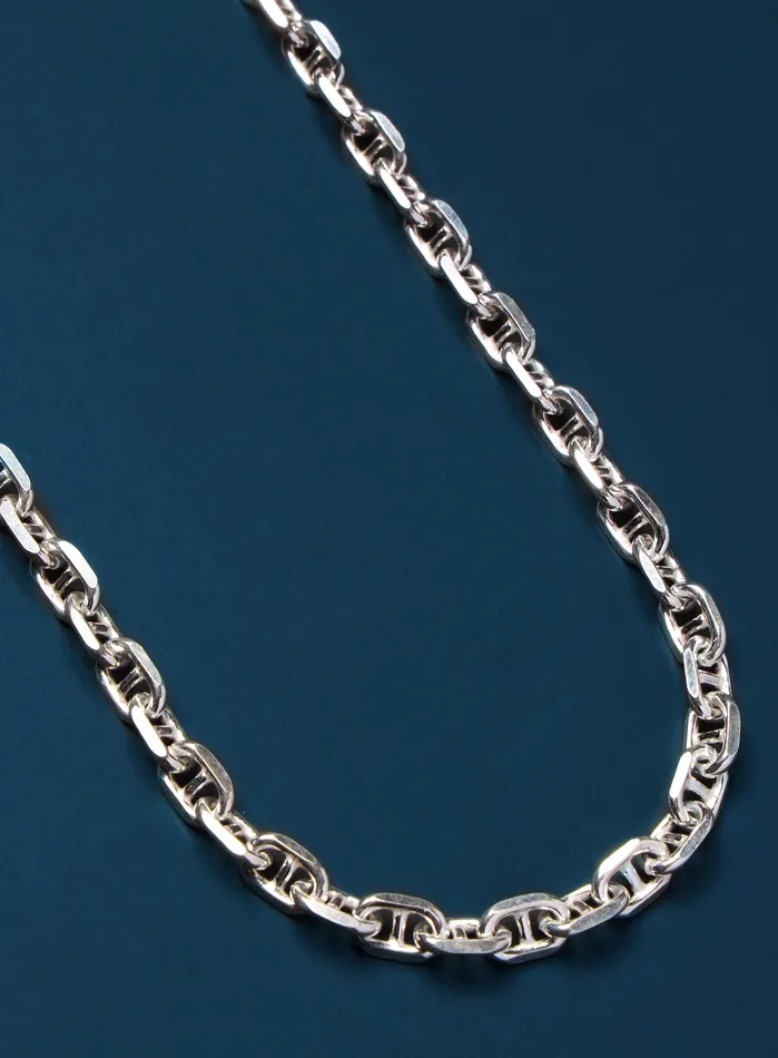 WE ARE ALL SMITH Mens Jewelry Clothing Necklaces 925 Sterling Silver Anchor Chain Necklace for Men