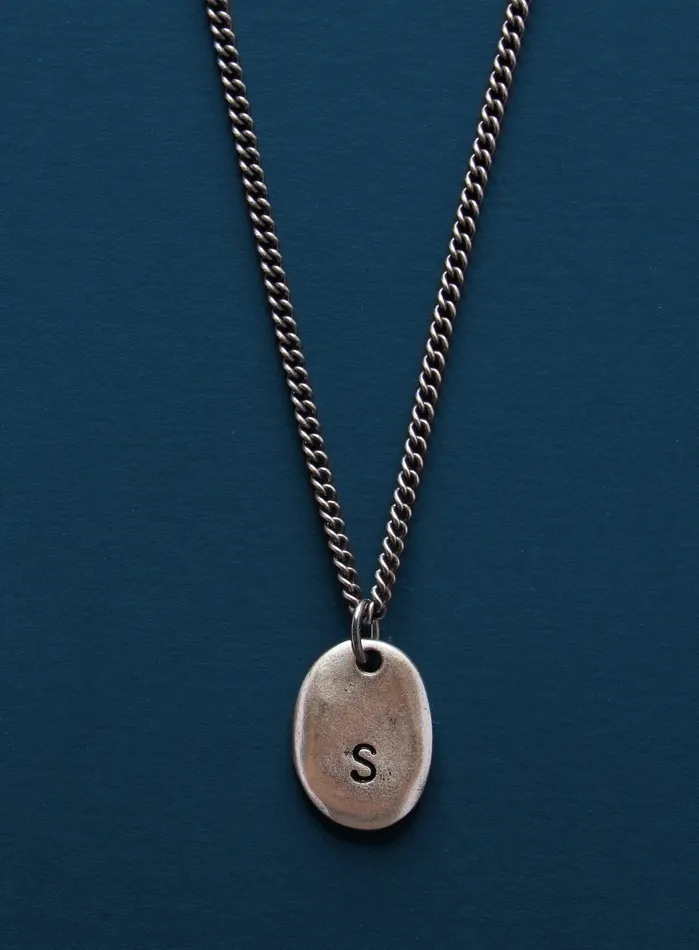 WE ARE ALL SMITH Mens Jewelry Clothing Necklaces Pewter Sterling Initial Necklace for Men WE ARE ALL SMITH Mens Jewelry Clothing Necklaces Pewter Sterling Initial Necklace for Men