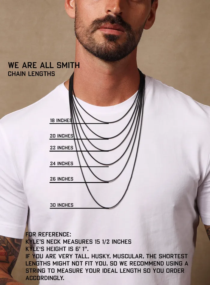 WE ARE ALL SMITH Necklaces Saint Anthony Sterling Silver Oval Medal Necklace for Men