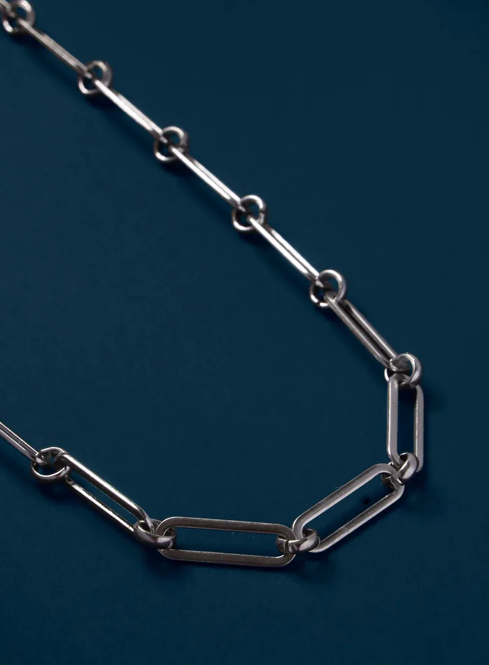 WE ARE ALL SMITH Necklaces Waterproof 1 to 1 Clip Rolo Thick Necklace for Guys