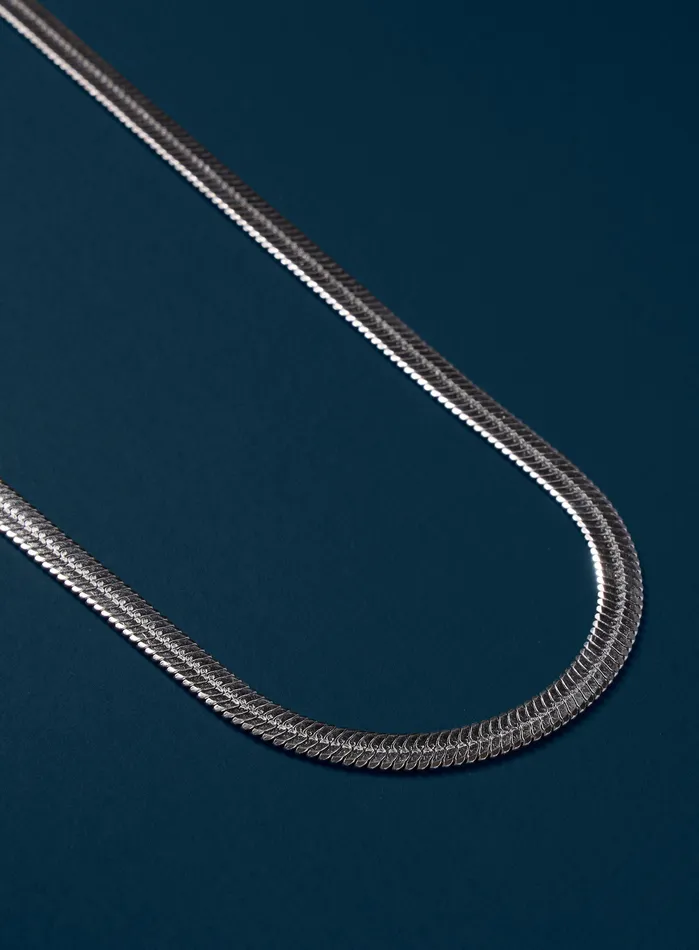 WE ARE ALL SMITH Necklaces Waterproof 5mm 316L Stainless Steel Herringbone Chain Necklace