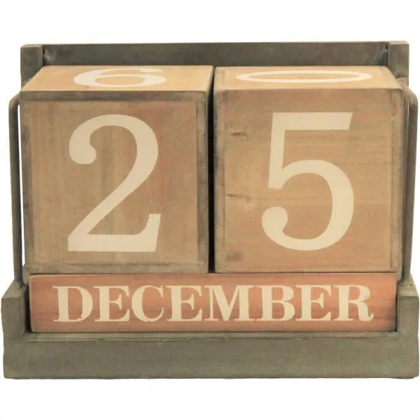 Wood Metal Desk Calendar Forpost Trade Earrings