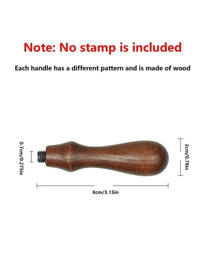 Wooden Wax Seal Stamp Handle Resin Art Hub Earrings