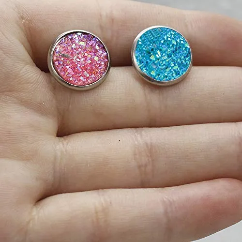 Yellow Chimes 2 Pairs Stardust Spark Silver Studs Combo Earrings for Women and Girls Yellow Chimes Bracelets