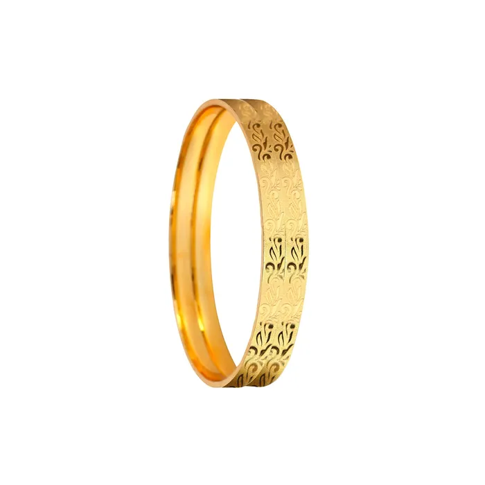 Yellow Chimes Bangles for Women and Girls Traditional Gold Bangles for women Gold Plated Bangles for girls Leaf Designed Bangles Birthday Gift For girls and women Anniversary Gift for Wife Yellow Chimes Rings