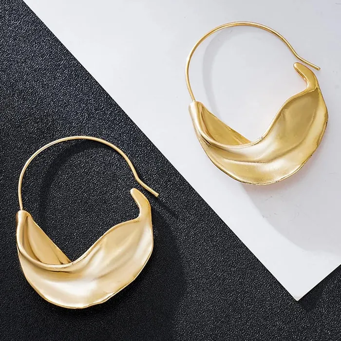 Yellow Chimes Bracelets Yellow Chimes Earrings For Women Gold Toned Twisted Huggie Earrings For Women and Girls