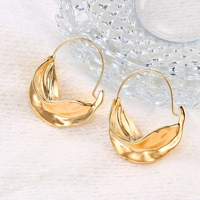 Yellow Chimes Bracelets Yellow Chimes Earrings For Women Gold Toned Twisted Huggie Earrings For Women and Girls
