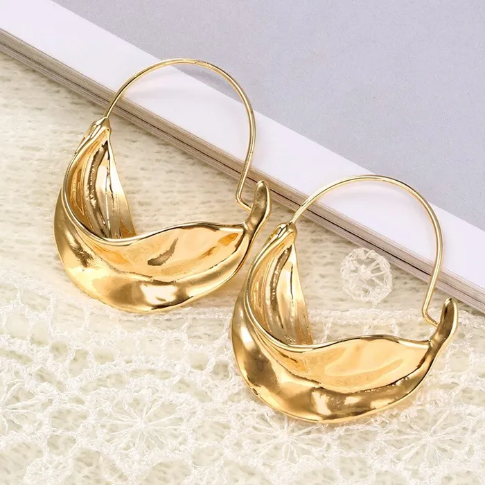 Yellow Chimes Bracelets Yellow Chimes Earrings For Women Gold Toned Twisted Huggie Earrings For Women and Girls