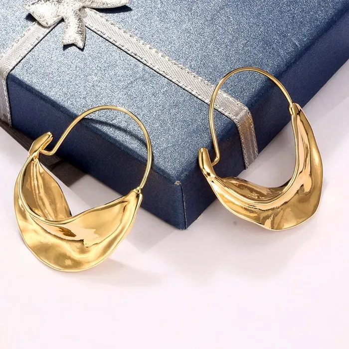 Yellow Chimes Bracelets Yellow Chimes Earrings For Women Gold Toned Twisted Huggie Earrings For Women and Girls