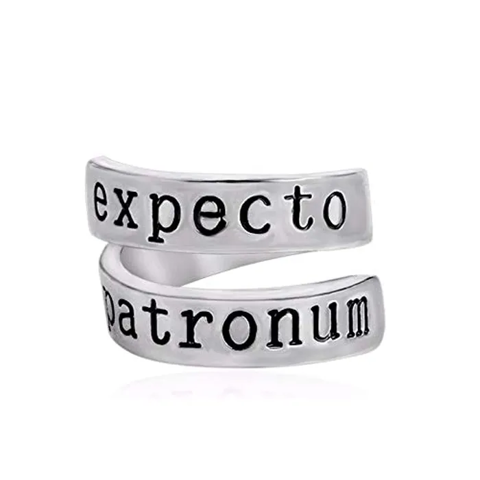 Yellow Chimes Bracelets Yellow Chimes Rings for MenHarry Potter Spell Expecto Patronum Twisted Silver Ring for Girls and Boys Yellow Chimes Bracelets Yellow Chimes Rings for MenHarry Potter Spell Expecto Patronum Twisted Silver Ring for Girls and Boys