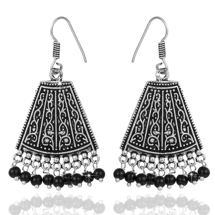 Yellow Chimes Bracelets Yellow Chimes Traditional Earring Collection Oxidized Silver Plated Jhumka Earrings for Women and Girls Yellow Chimes Bracelets Yellow Chimes Traditional Earring Collection Oxidized Silver Plated Jhumka Earrings for Women and Girls