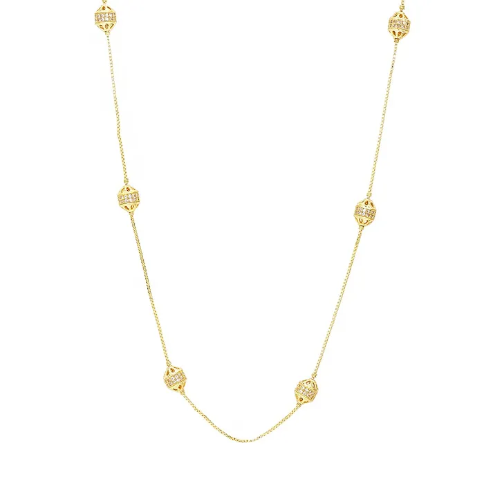 Yellow Chimes Classic ADAmerican Diamond Studded Gold Plated White Crystal Ball Chain Design Necklace for Women and Girls Gold White Medium YCADNK01BALCHNGL Yellow Chimes Necklaces Yellow Chimes Classic ADAmerican Diamond Studded Gold Plated White Crystal Ball Chain Design Necklace for Women and Girls Gold White Medium YCADNK01BALCHNGL Yellow Chimes Necklaces