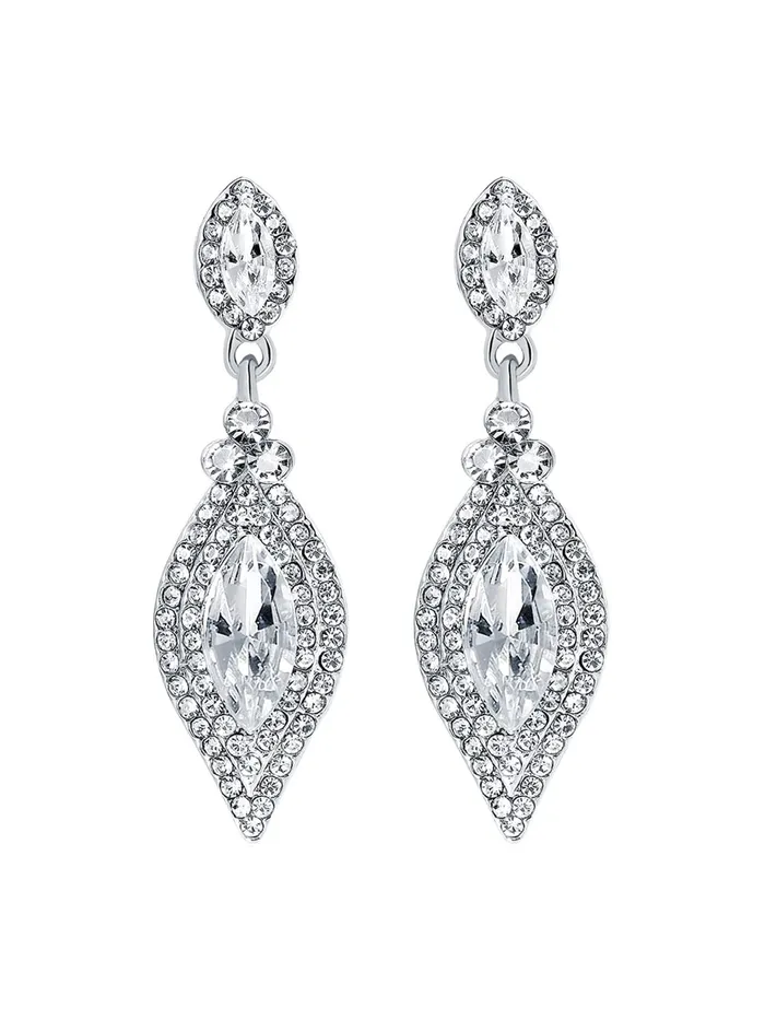 Yellow Chimes Crystal Earrings for Women SilverPlated White Crystal Drop Earrings For Women and Girls Yellow Chimes Earrings Yellow Chimes Crystal Earrings for Women SilverPlated White Crystal Drop Earrings For Women and Girls Yellow Chimes Earrings