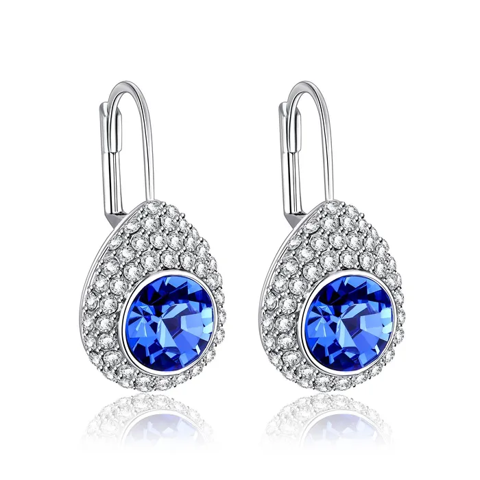 Yellow Chimes Crystals from Swarovski Princess Cut Earrings for Women BLUE Yellow Chimes Necklaces Yellow Chimes Crystals from Swarovski Princess Cut Earrings for Women BLUE Yellow Chimes Necklaces