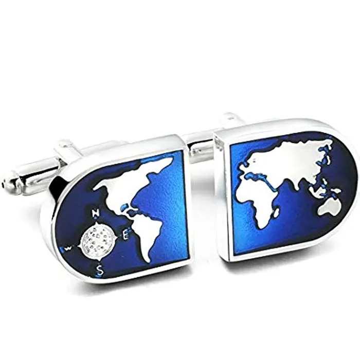 Yellow Chimes Cufflinks for Men and Boys Blue Cuff links Formal Stainless Steel World Map Shape Cufflink Birthday Gift for Men Boys Anniversary Gift for Husband Yellow Chimes Rings Yellow Chimes Cufflinks for Men and Boys Blue Cuff links Formal Stainless Steel World Map Shape Cufflink Birthday Gift for Men Boys Anniversary Gift for Husband Yellow Chimes Rings