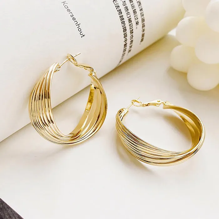 Yellow Chimes Earrings for Women and Girls Hoops Earrings 2 Pair Combo of Gold Plated Twisted and Stone Hoop Earrings Birthday Gift for girls and women Anniversary Gift for Wife Yellow Chimes Bracelets