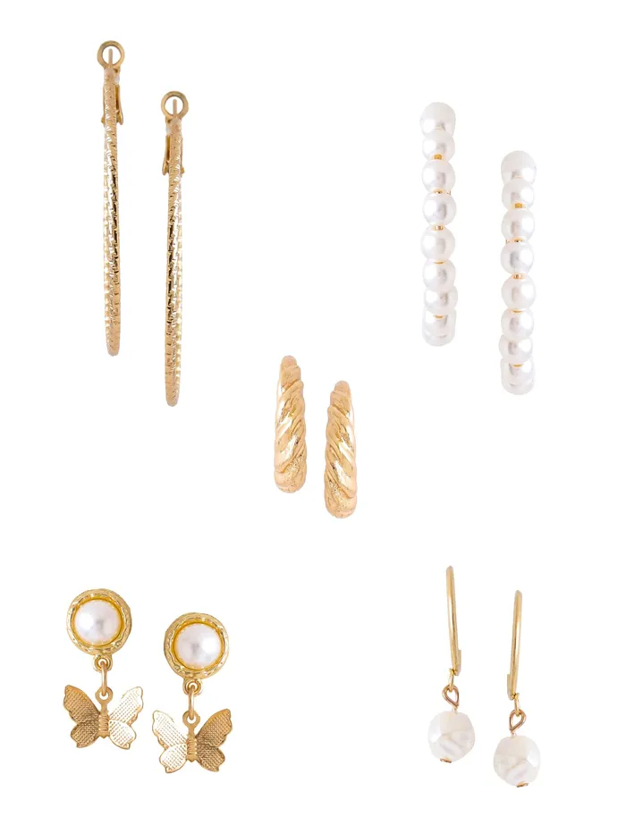 Yellow Chimes Earrings for Women and Girls Hoops for Girls Gold Toned Combo of 5Pairs Drop Hoop Earrings Birthday Gift for girls and women Anniversary Gift for Wife Yellow Chimes Necklaces Yellow Chimes Earrings for Women and Girls Hoops for Girls Gold Toned Combo of 5Pairs Drop Hoop Earrings Birthday Gift for girls and women Anniversary Gift for Wife Yellow Chimes Necklaces