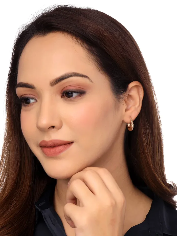 Yellow Chimes Earrings for Women and Girls Hoops for Girls Gold Toned Combo of 5Pairs Drop Hoop Earrings Birthday Gift for girls and women Anniversary Gift for Wife Yellow Chimes Necklaces