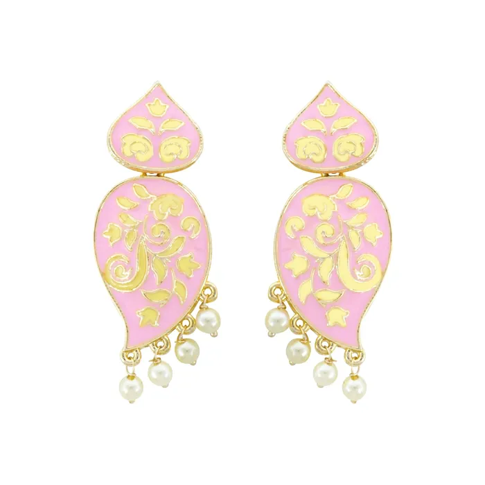 Yellow Chimes Earrings for Women and Girls Meenakari Earrings Gold Tone Pink Meenakari Drop Earrings Birthday Gift for girls and women Anniversary Gift for Wife Yellow Chimes Necklaces Yellow Chimes Earrings for Women and Girls Meenakari Earrings Gold Tone Pink Meenakari Drop Earrings Birthday Gift for girls and women Anniversary Gift for Wife Yellow Chimes Necklaces