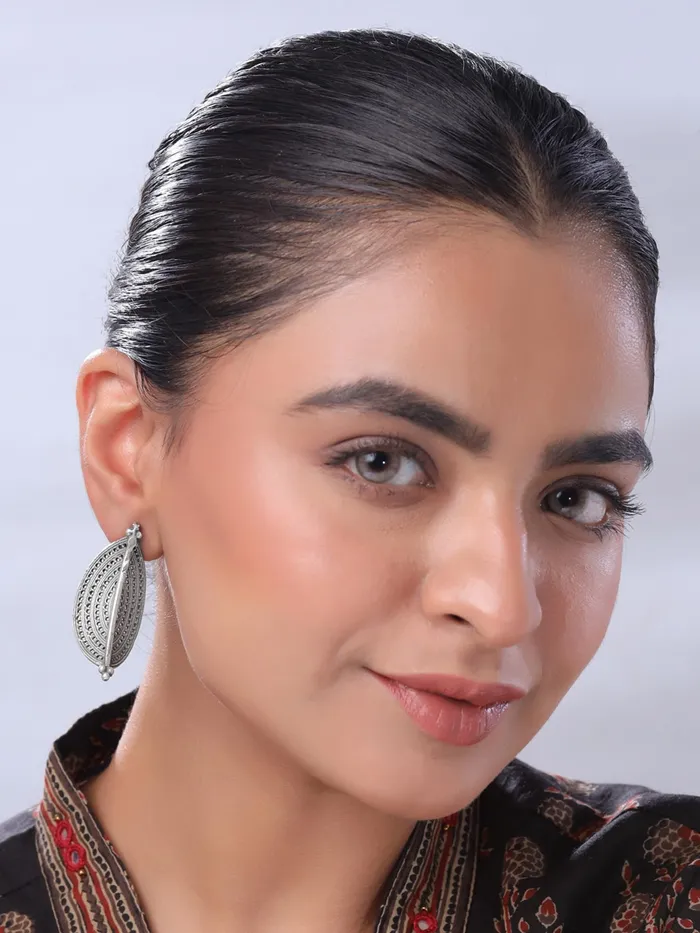 Yellow Chimes Earrings for Women Girls Silver Oxidised Long Dangler Earrings Traditional Silver Oxidised Plated Danglers Earrings Birthday Gift For Girls Anniversary Gift for Wife Yellow Chimes Earrings