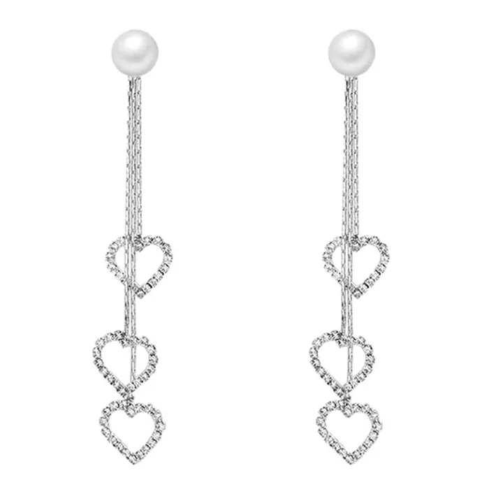 Yellow Chimes Earrings for Women Girls Silver Pearl Dangler Earrings Silver Toned Heart Shaped Long Chain Danglers Earrings for Women Birthday Anniversary Gift Yellow Chimes Necklaces Yellow Chimes Earrings for Women Girls Silver Pearl Dangler Earrings Silver Toned Heart Shaped Long Chain Danglers Earrings for Women Birthday Anniversary Gift Yellow Chimes Necklaces