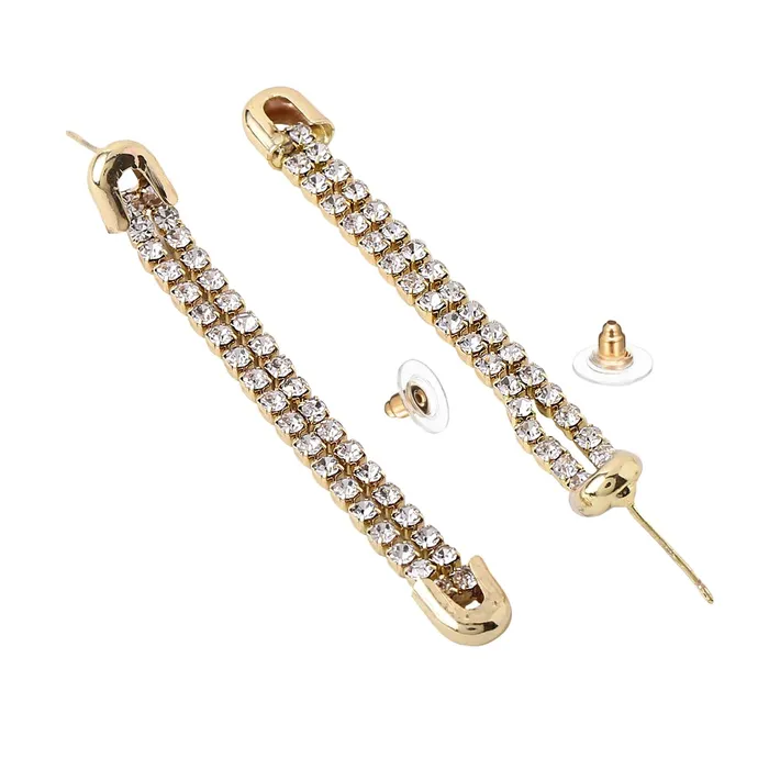 Yellow Chimes Earrings For Women Gold Tone Pearl Studded Teardrop Shape Stud With White Chandelier Tassel Dangler Earrings For Women and Girls Yellow Chimes Rings