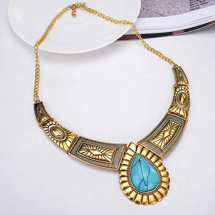 Yellow Chimes Earrings Yellow Chimes Acrylic Gold Blue Jewel Set for Women And Girls