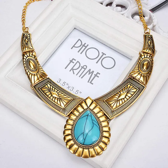 Yellow Chimes Earrings Yellow Chimes Acrylic Gold Blue Jewel Set for Women And Girls