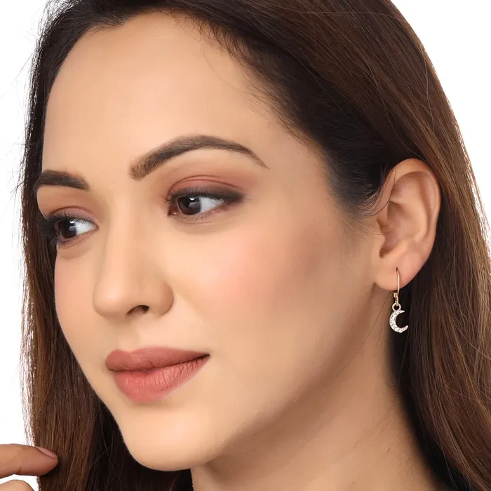 Yellow Chimes Earrings Yellow Chimes Combo Earrings For Women Gold Tone Stud and Huggie Hoop Charm Hanging Earrings Combo For Women and Girls