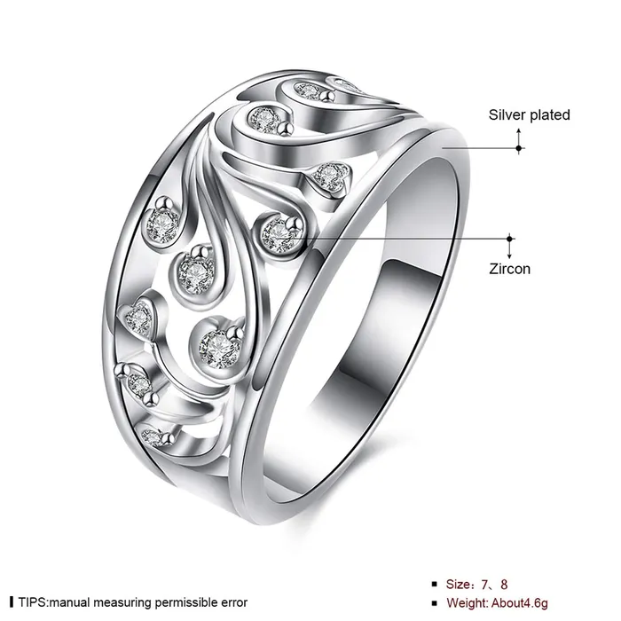 Yellow Chimes Earrings Yellow Chimes Creative Cut Work Silver Ring for Women Girls