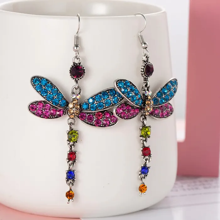 Yellow Chimes Earrings Yellow Chimes Earrings for Women and Girls Butterfly Drop EarringsSilver Plated Multicolor Drop Earrings Birthday Gift for girls and women Anniversary Gift for Wife